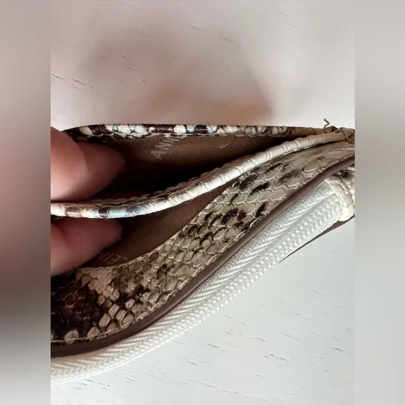 Anne Klein SnakeSkin Print Slim Card Wallet - Picture 4 of 6